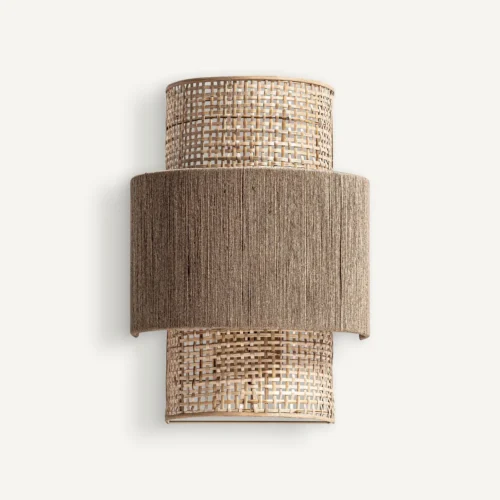 Applique murale Applique murale Kaola fer marron, jute et corde Vical Home
