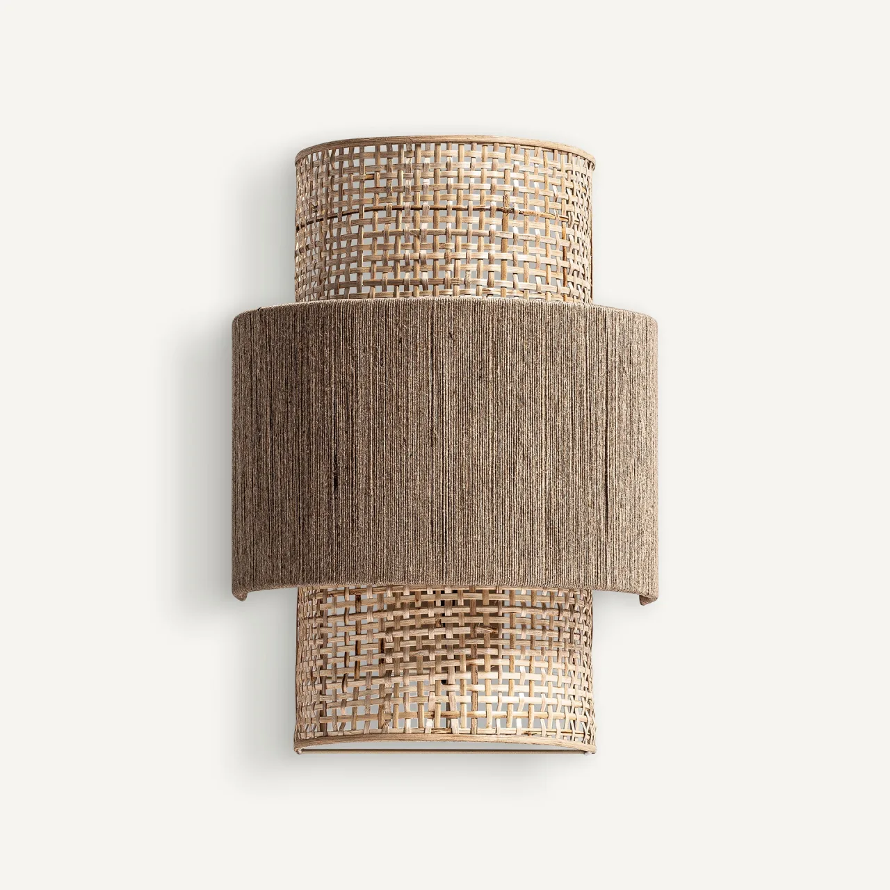 Applique murale Kaola fer marron, jute et corde Vical Home