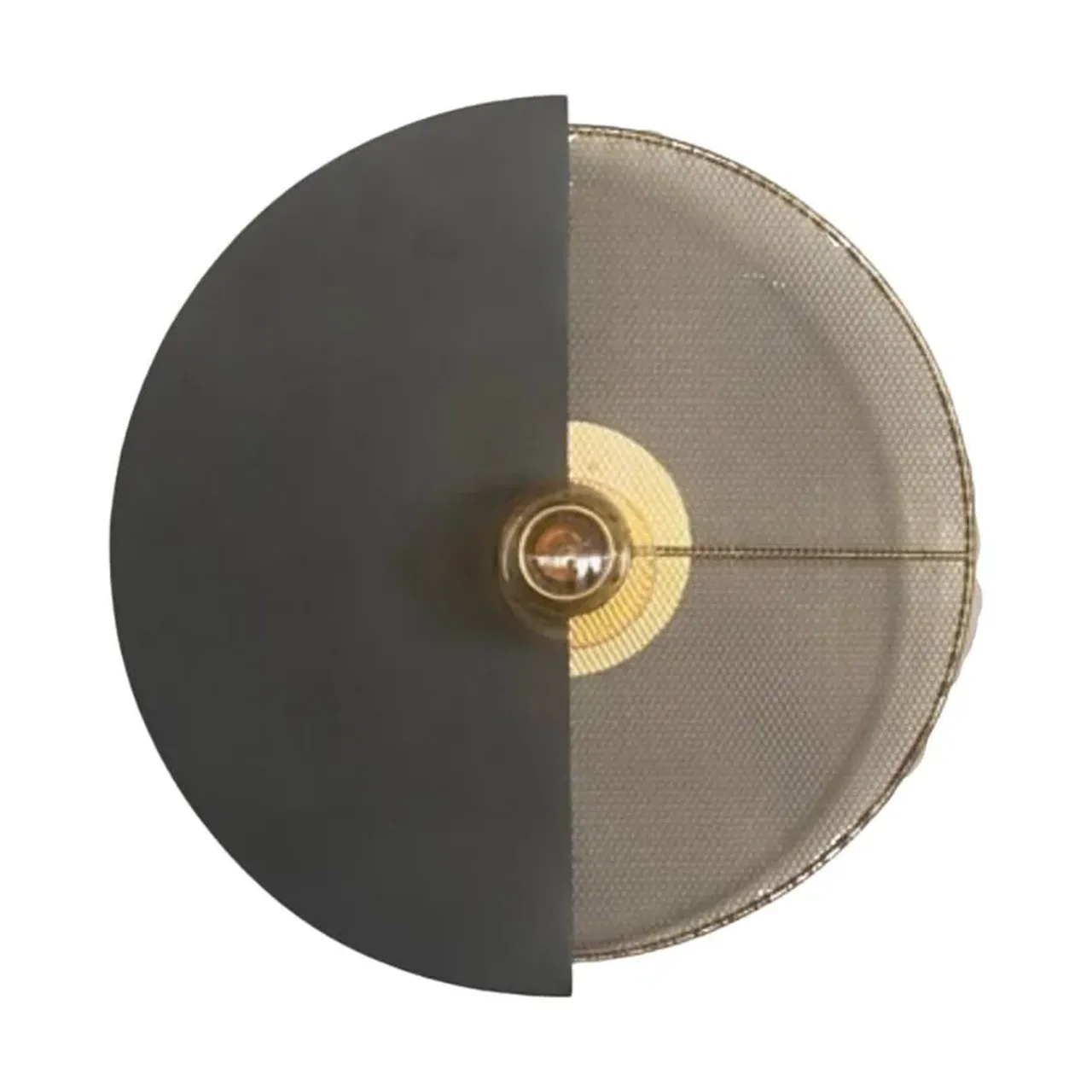 Applique Semi Eclipse Noir et Grille Dorée Athezza