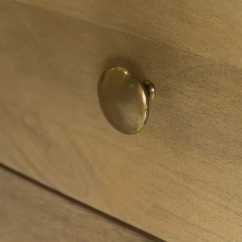 Armoire bois de manguier sculptée Janto 2 portes Ethan Chloé 200 cm — vue 11