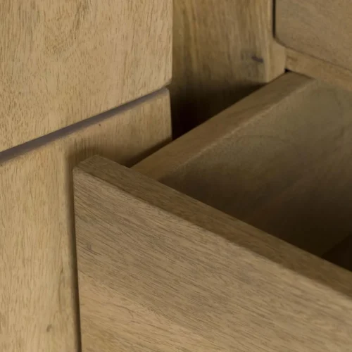 Armoire bois de manguier sculptée Janto 2 portes Ethan Chloé 200 cm — vue 13