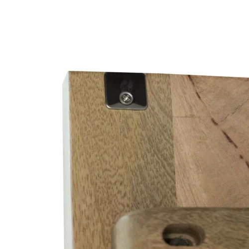 Armoire bois de manguier sculptée Janto 2 portes Ethan Chloé 200 cm — vue 19