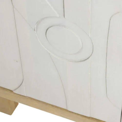 Armoire bois de manguier sculptée Janto 2 portes Ethan Chloé 200 cm — vue 24