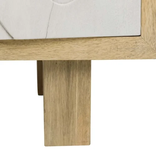 Armoire bois de manguier sculptée Janto 2 portes Ethan Chloé 200 cm — vue 26