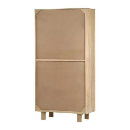 Armoire bois de manguier sculptée Janto 2 portes Ethan Chloé 200 cm — vue 8