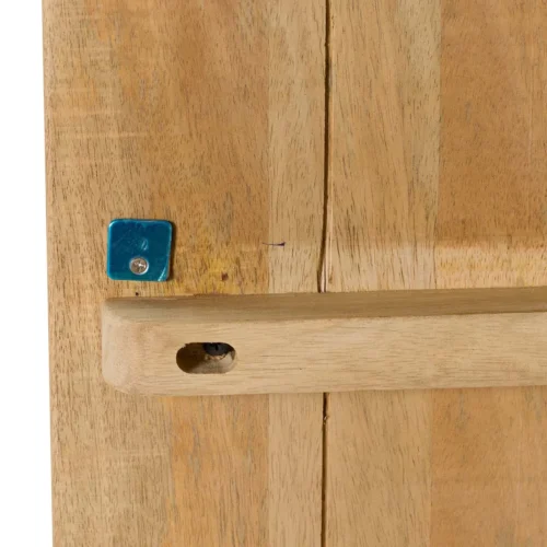 Armoire cannelée bois de manguier Myra 2 portes Ethan Chloé 200 cm — vue 21