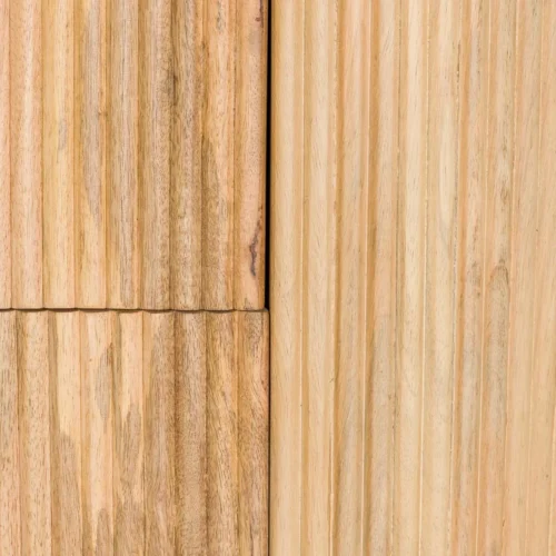 Armoire cannelée bois de manguier Myra 2 portes Ethan Chloé 200 cm — vue 23