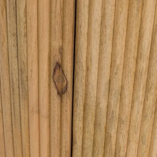 Armoire cannelée bois de manguier Myra 2 portes Ethan Chloé 200 cm — vue 24