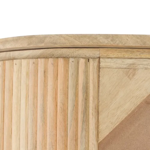 Armoire cannelée bois de manguier Myra 2 portes Ethan Chloé 200 cm — vue 35