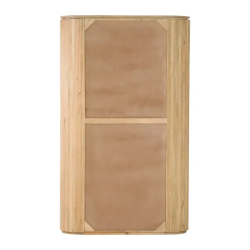 Armoire cannelée bois de manguier Myra 2 portes Ethan Chloé 200 cm — vue 9