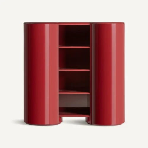Meuble de salon Armoire Capitello rouge laqué Vical Home