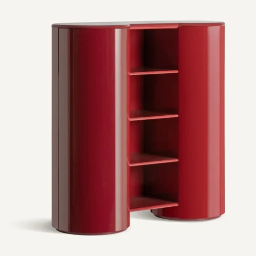 Armoire Capitello rouge laqué Vical Home — vue 2