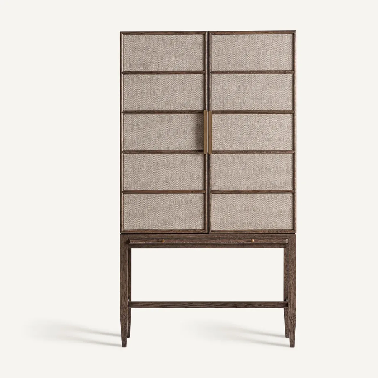 Armoire chêne noyer et fer doré Vical Home