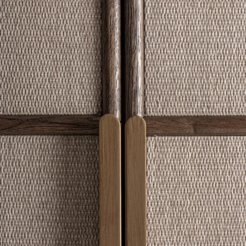 Armoire chêne noyer et fer doré Vical Home — vue 4