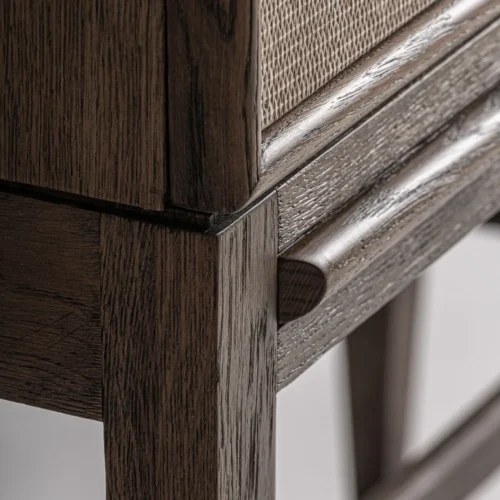 Armoire chêne noyer et fer doré Vical Home — vue 7
