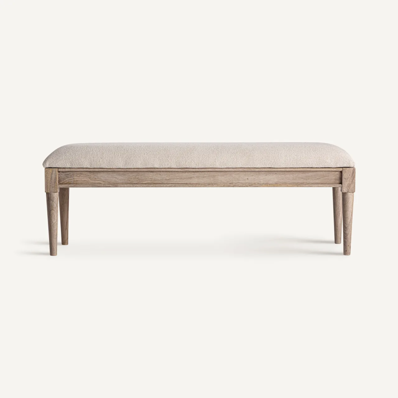 Banc Verac bois de manguier et jute beige Vical Home