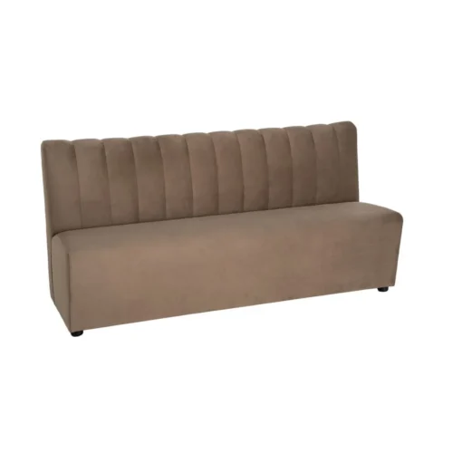 Banquette tissu taupe grand format Ixia 180 cm