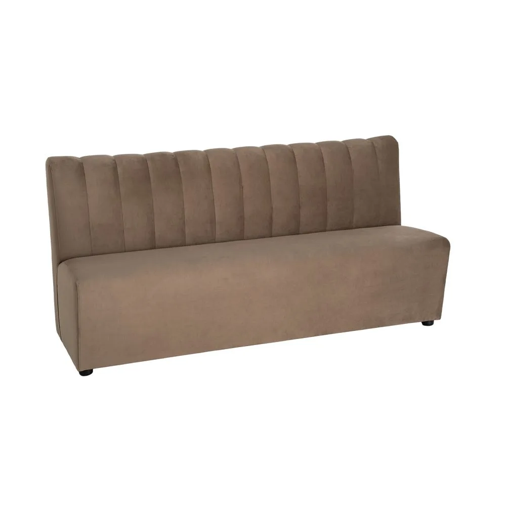 Banquette tissu taupe grand format Ixia 180 cm