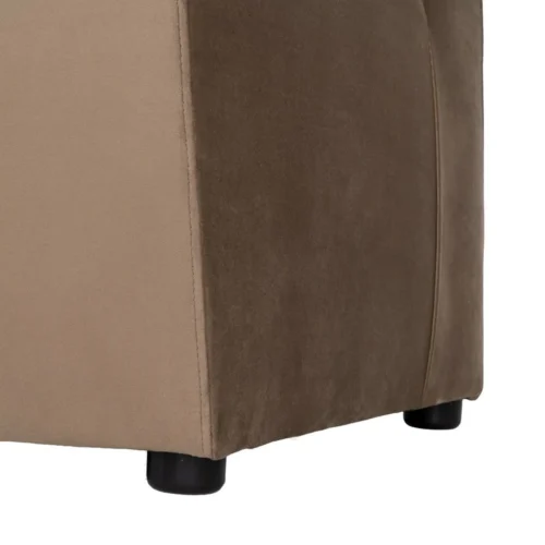 Banquette tissu taupe grand format Ixia 180 cm — vue 8