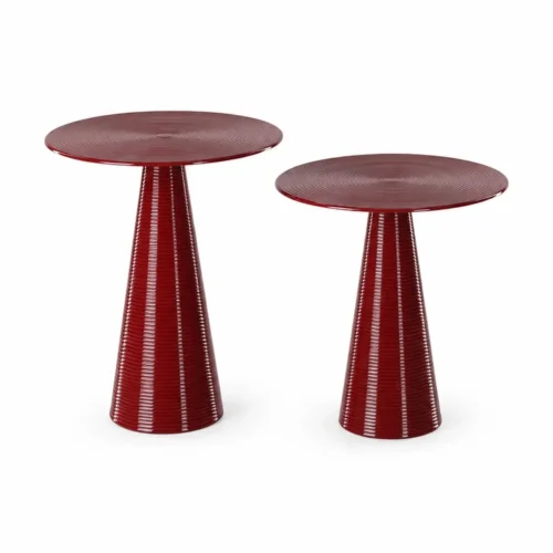 Bout de Canapé Lucca Bordeaux D39 x H43 cm Athezza — vue 3