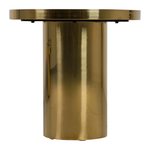 Bout de canapé miroir noir et doré plateau en vagues Ethan Chloé 55 cm — vue 4