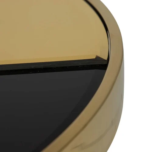 Bout de canapé miroir noir et doré plateau en vagues Ethan Chloé 55 cm — vue 5