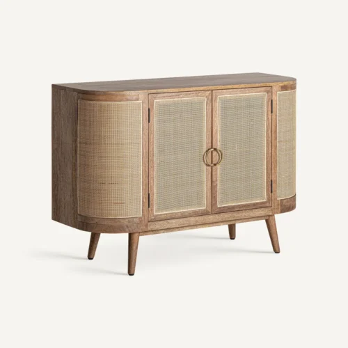 Buffet Beckley bois de manguier et rotin Vical Home — vue 2