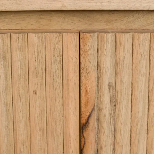 Buffet bois de manguier à cannelures Myra extrémités arrondies Ethan Chloé 180 cm — vue 15