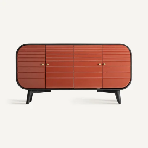 Buffet Buffet bois de manguier noir et terracotta 152 cm Vical Home