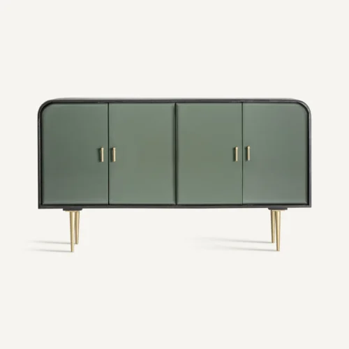 Buffet bois de manguier noir et vert 152 cm Vical Home
