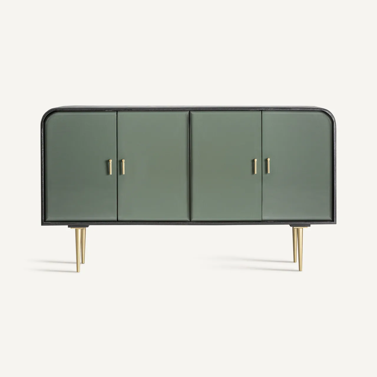Buffet bois de manguier noir et vert 152 cm Vical Home