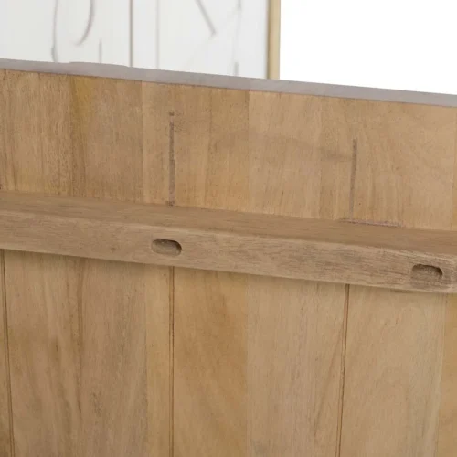 Buffet bois de manguier sculpté Janto décor blanc en relief Ethan Chloé 180 cm — vue 11
