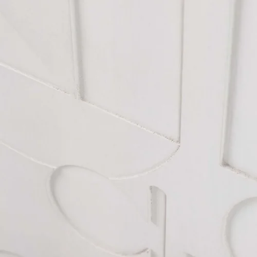 Buffet bois de manguier sculpté Janto décor blanc en relief Ethan Chloé 180 cm — vue 16
