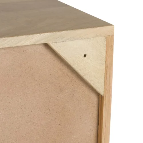 Buffet bois de manguier sculpté Janto décor blanc en relief Ethan Chloé 180 cm — vue 21