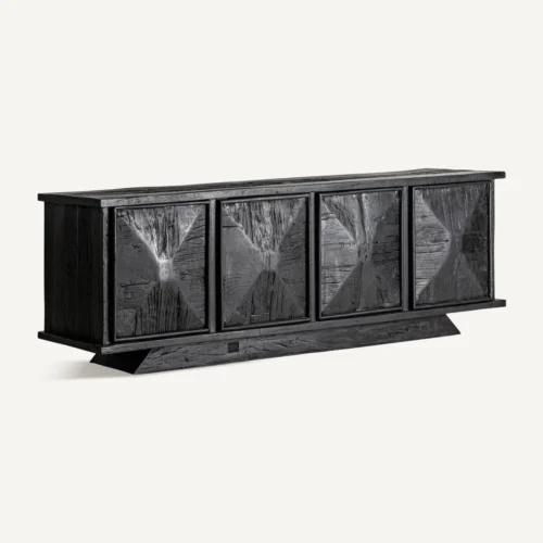 Buffet bois récupéré noir 214 cm Vical Home — vue 2
