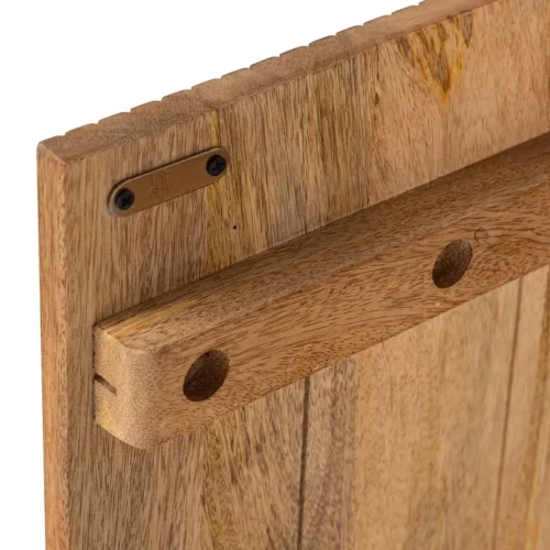 Buffet cannelé bois de manguier Tyla plateau marbre Ethan Chloé 180 cm — vue 12