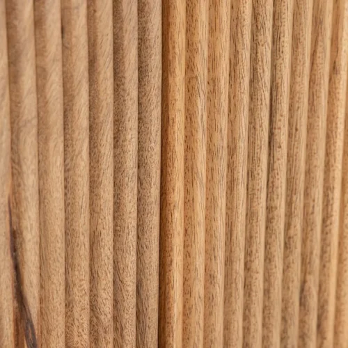 Buffet cannelé bois de manguier Tyla plateau marbre Ethan Chloé 180 cm — vue 19