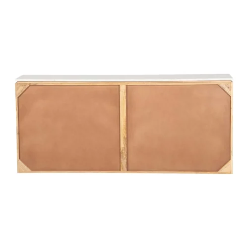 Buffet cannelé manguier et marbre Felo portes pleines Ethan Chloé 180 cm — vue 7