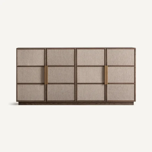 Buffet chêne noyer et fer doré 180 cm Vical Home