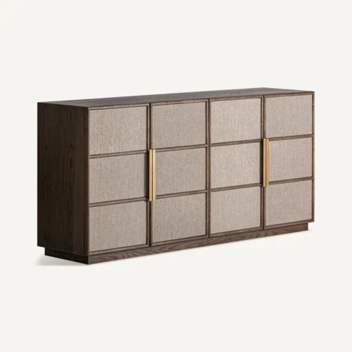 Buffet chêne noyer et fer doré 180 cm Vical Home — vue 2