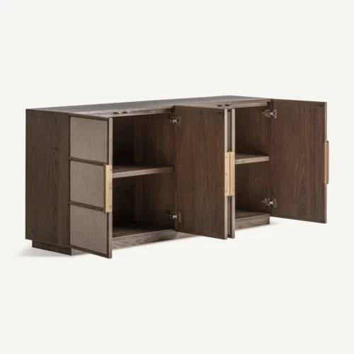 Buffet chêne noyer et fer doré 180 cm Vical Home — vue 3