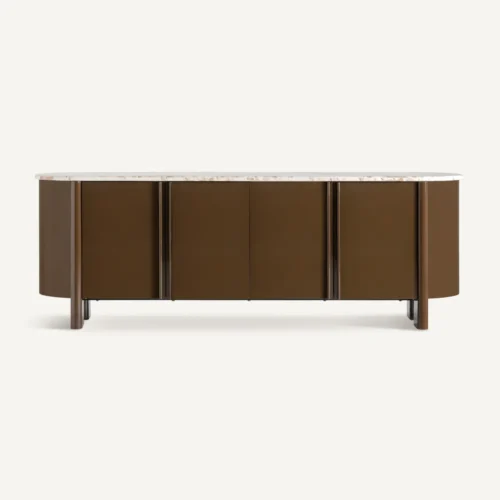 Vical Home Buffet marbre beige et marron 216 cm Vical Home
