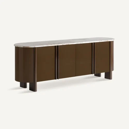 Buffet marbre beige et marron 216 cm Vical Home — vue 2
