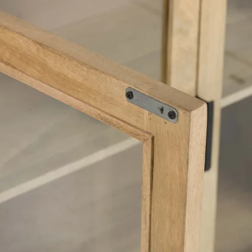 Buffet vitré bois de manguier Felo quatre portes Ethan Chloé 180 cm — vue 11