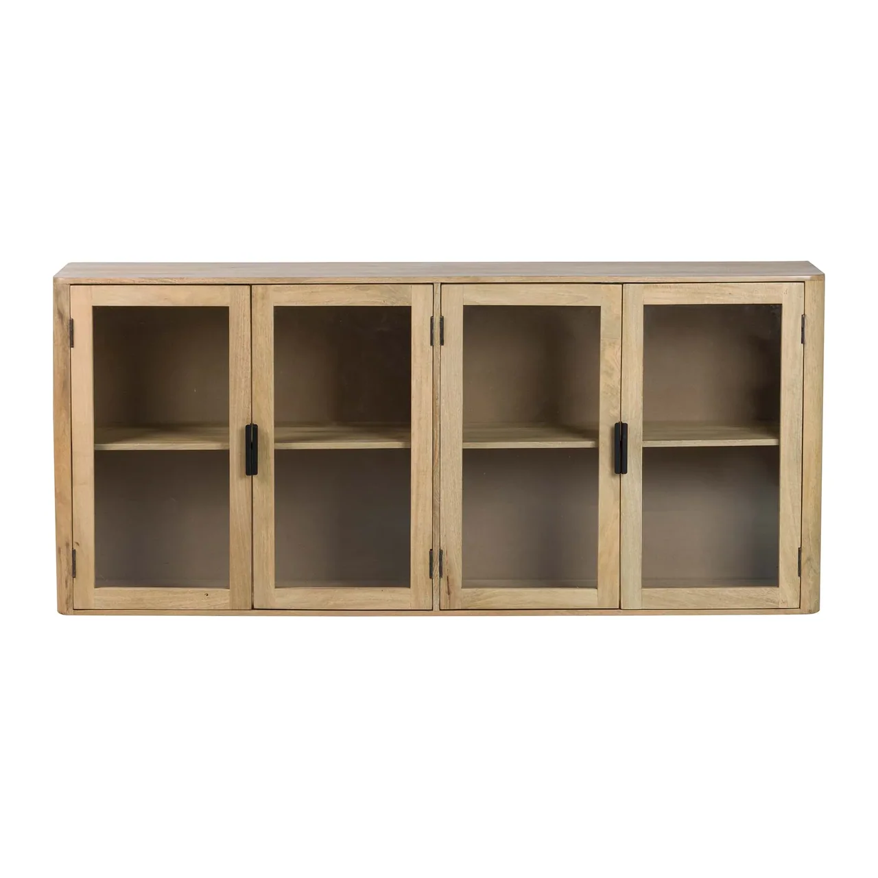 Buffet vitré bois de manguier Felo quatre portes Ethan Chloé 180 cm — vue 4