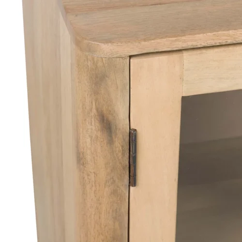 Buffet vitré bois de manguier Felo quatre portes Ethan Chloé 180 cm — vue 8
