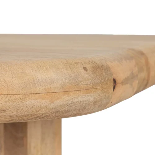 Console profonde bois de manguier Felo colonnes cannelées Ethan Chloé 140 × 60 cm — vue 7
