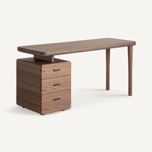 Bureau Giswil contreplaqué marron Vical Home — vue 2