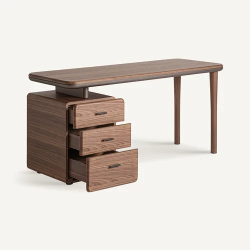 Bureau Giswil contreplaqué marron Vical Home — vue 3
