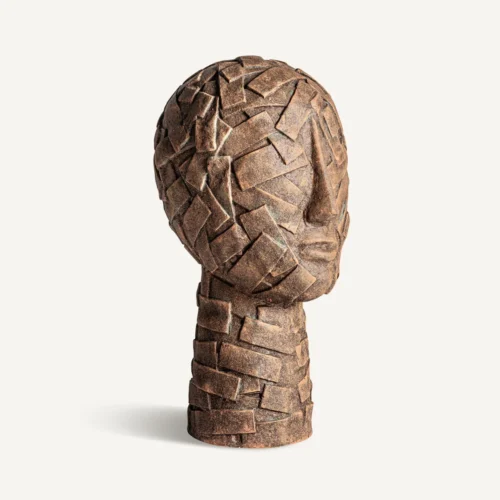 Buste Jam papier mâché marron Vical Home